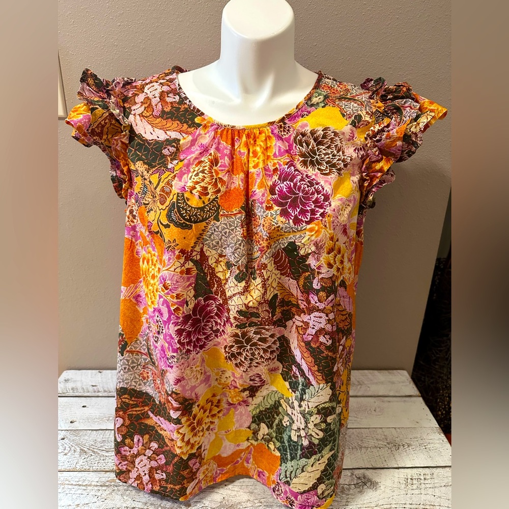 Ruffled Sleeve Blouse - NWOT
